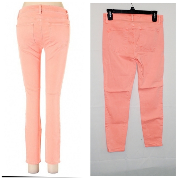 J Brand Skinny Crop Flamingo Mid Rise Jeans Size 28 ~ Casual Twee Streetwear - Picture 2 of 13